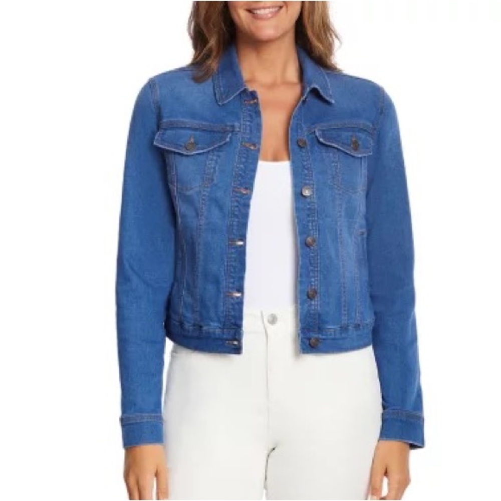 Social standard by sanctuary Jean jacket denim button up sweater coat medium